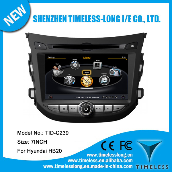 2DIN Audto Radio DVD Player for Hyundai Hb20 with GPS, Bt, iPod, USB, 3G, WiFi