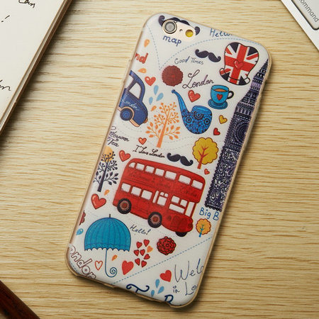 Cartoon Cute TPU Customized Mobile Phone Cover for Apple iPhone Case