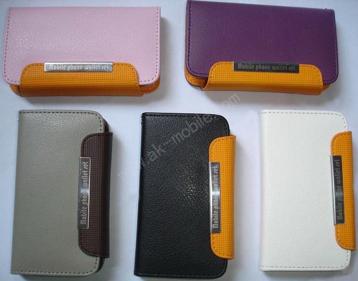 PU Leather Wallet Case for Mobile Phone