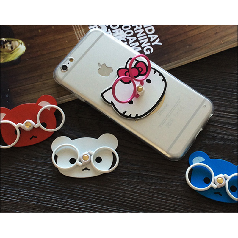 Universal Ring Rotatable Phone Holder Kitty Mobile Phone Bracket