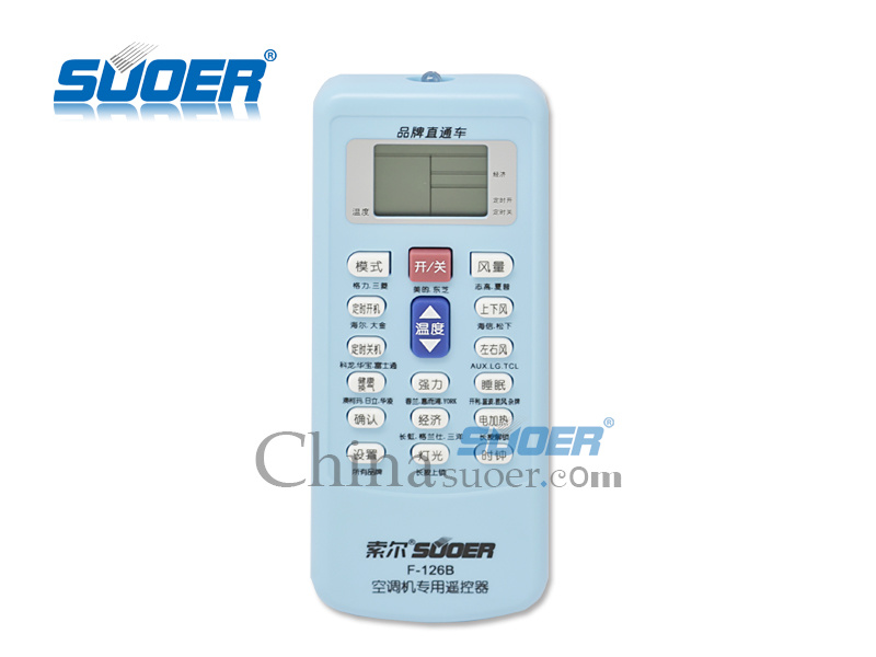 Suoer Universal Air Conditioner Remote Control (F-126B)