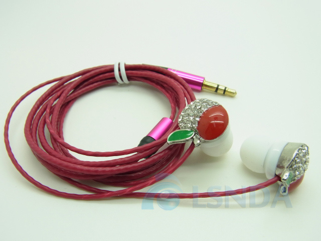 Beautiful Fake Diamond Earphone