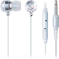 Metal Earphone With Crystal (DT-M005)