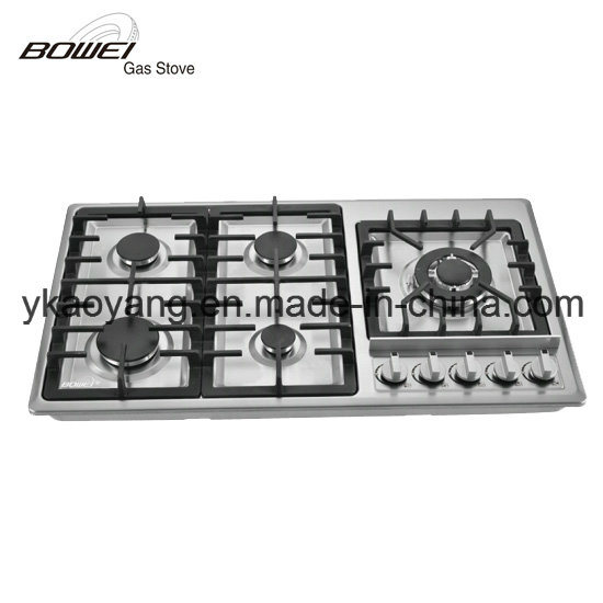 Luxury Model Stainless Steel 5 Burner Gas Stove