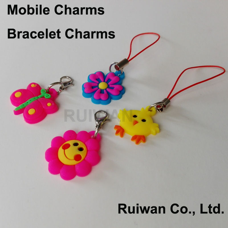 Wholesale Soft PVC Mobile Pendant for Mobile Accessories