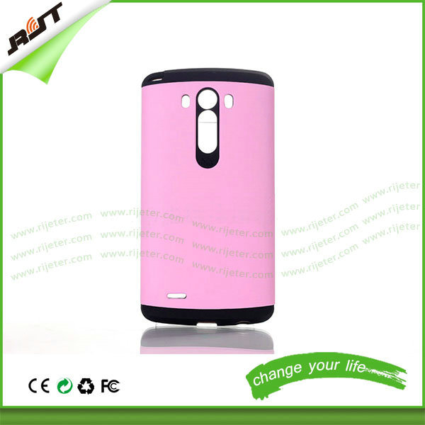 Factory Price TPU + PC Armour Mobile Phone Cover for LG G3 (RJT-0210)