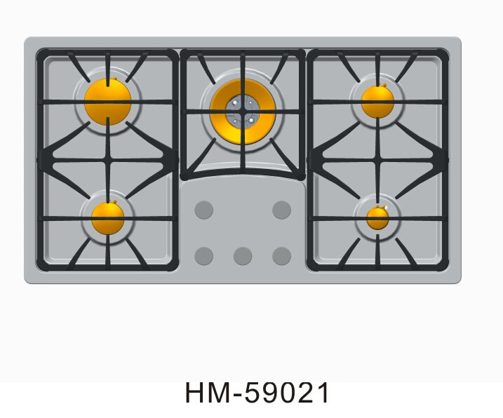 Kitchen Appliance 5 Burner Built-in Indoor Gas Stove