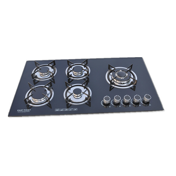 Sabaf Built -in 5 Burner Glass Gas Stove