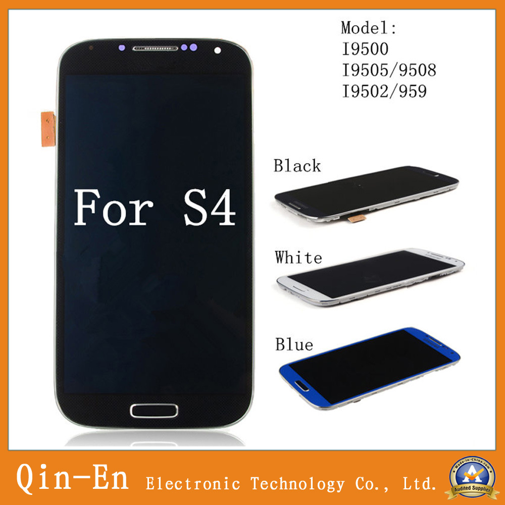 Mobile Phone LCD Screen and Touch Screen Digitizer with Front Housing for Samsung Galaxy S4 Gt-I9500