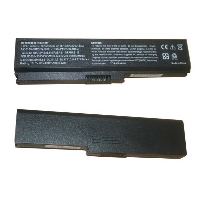 Brand New OEM Laptop Battery PA3634u 10.8V 4400mAh 6cells for Toshiba Laptop