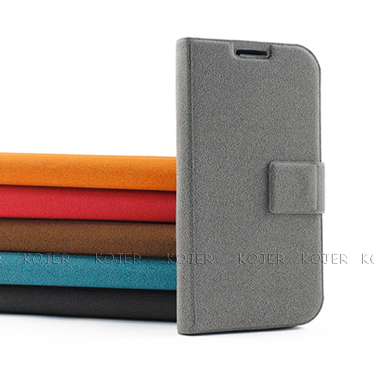 PU Leather Booklet Mobile Phone Case for S5