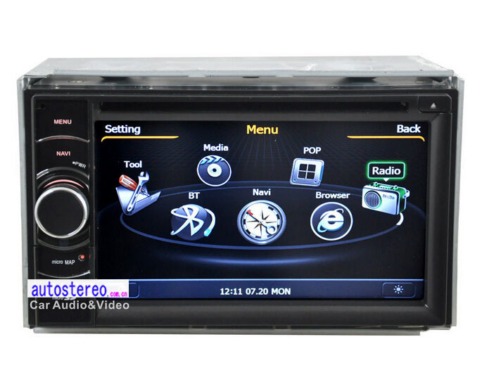 2 DIN Car Stereo GPS Navigation Multimedia DVD Player Headunit