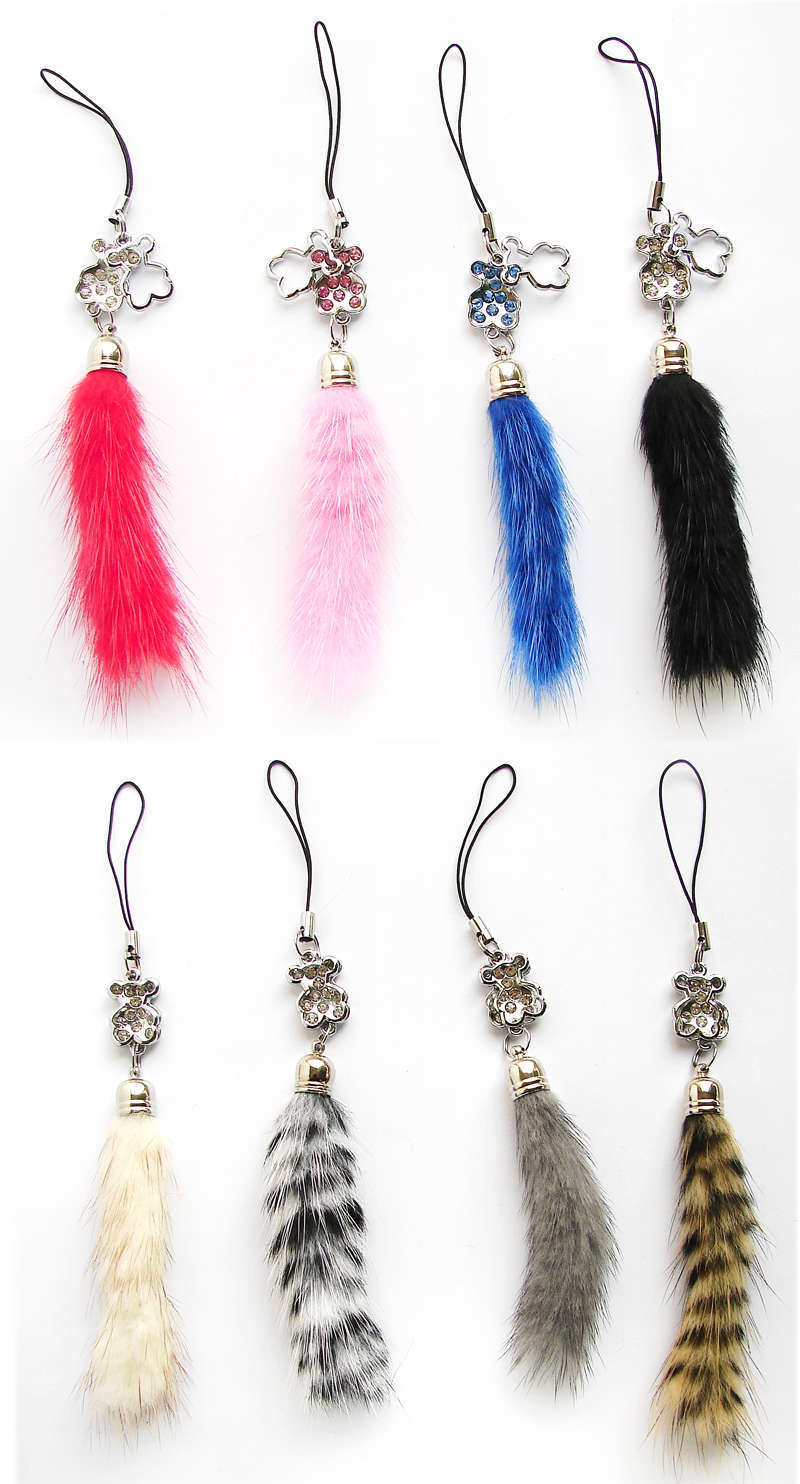 Unique Imitate Fur Phone Lanyard (C3738)