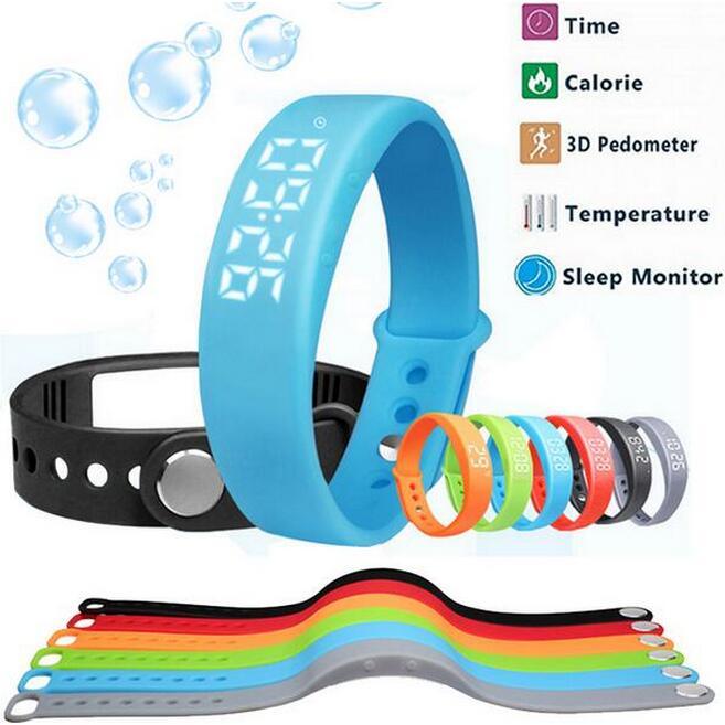 W5 Wristband 3D Pedometer Bracelet Wristwatches