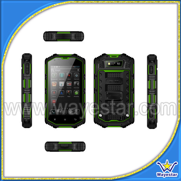 Rugged Waterproof Explosion Prioof Android Smart 3G Mobile Phone with Mtk 6572 CPU