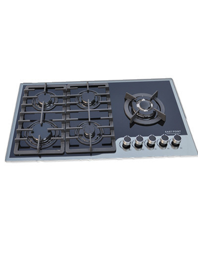 Sabaf Built -in 5 Burner Glass Gas Stove