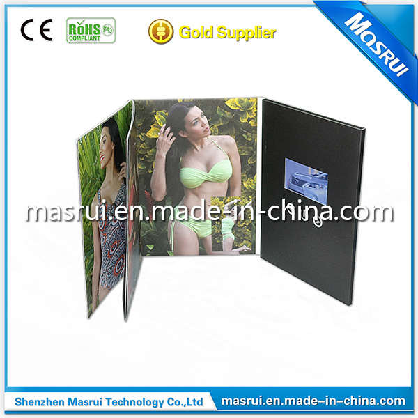 Wedding Dress Magazines LCD Screen Wedding Invitation Card