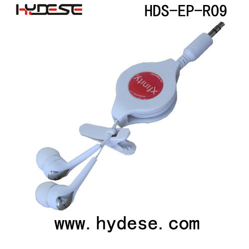 2014 Hot Selling Cheaper MP3 Retractable Earphone