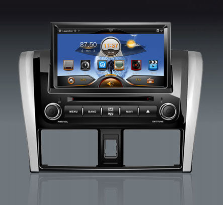 Car DVD Player with Pure Android 4.2 OS GPS Navigation System for Toyota Vios 2013 2014