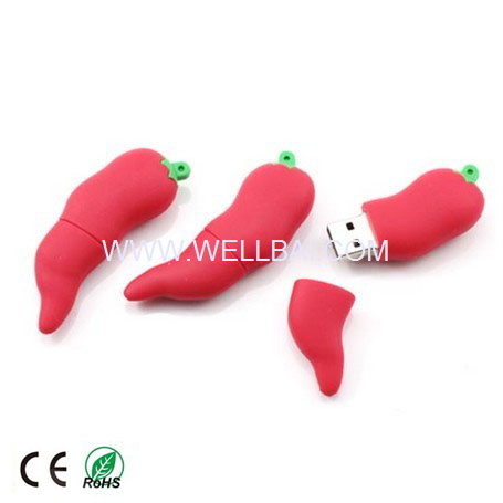 PVC Pepper USB Flash Drive