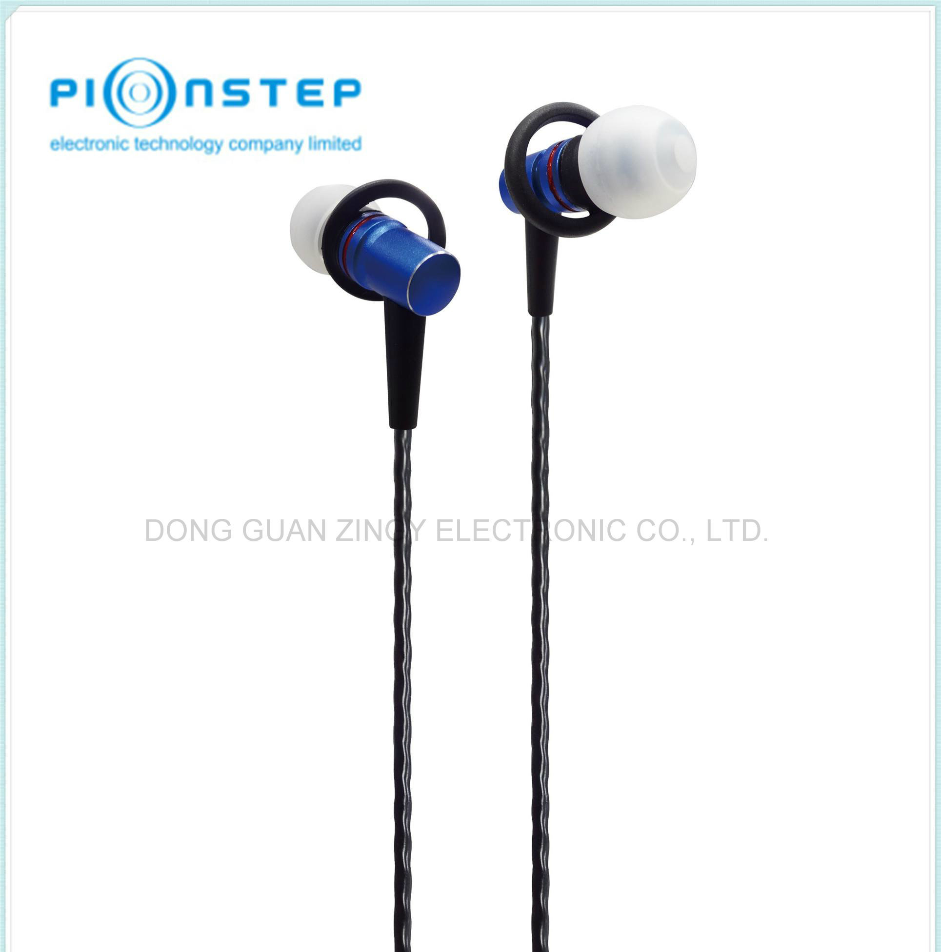 New Style Metal Earphone with Rubber Hook