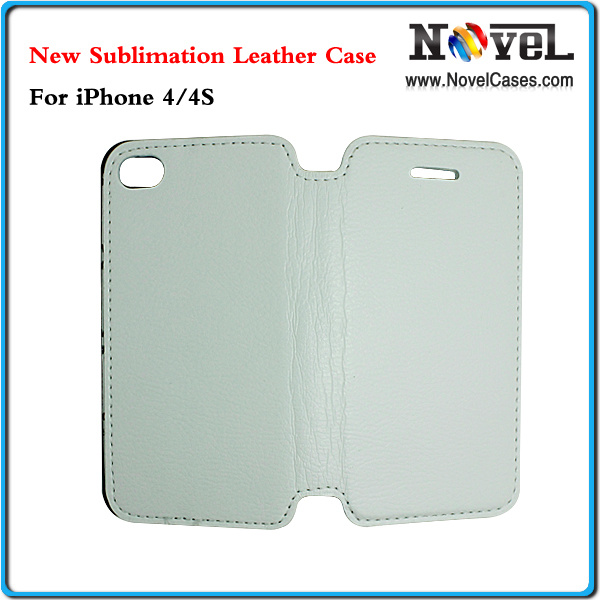 Sublimation Full Area Printable Leather Cell Phone Case for iPhone4/4s