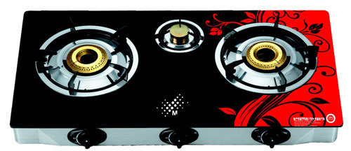 Triple Gas Burner Stove Cooktop - Tempered Glass (GS-03G06)