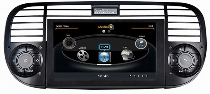 Autoradio Navi Multimedia DVD Player for FIAT 500 GPS Navigation S100 Platform