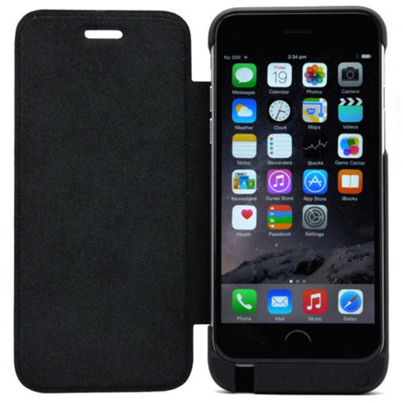 Portable Battery Power Flip Leather Cases