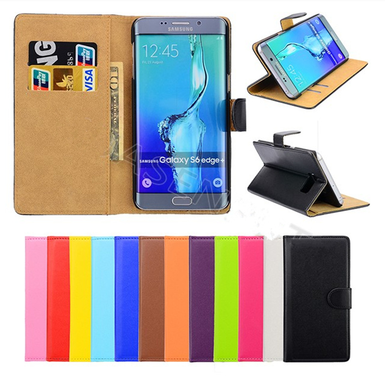 Wholesale High Quality Cover for Samsung S6/S6edge/S6plus Mobile Phone PU Leather Case with Card Slots