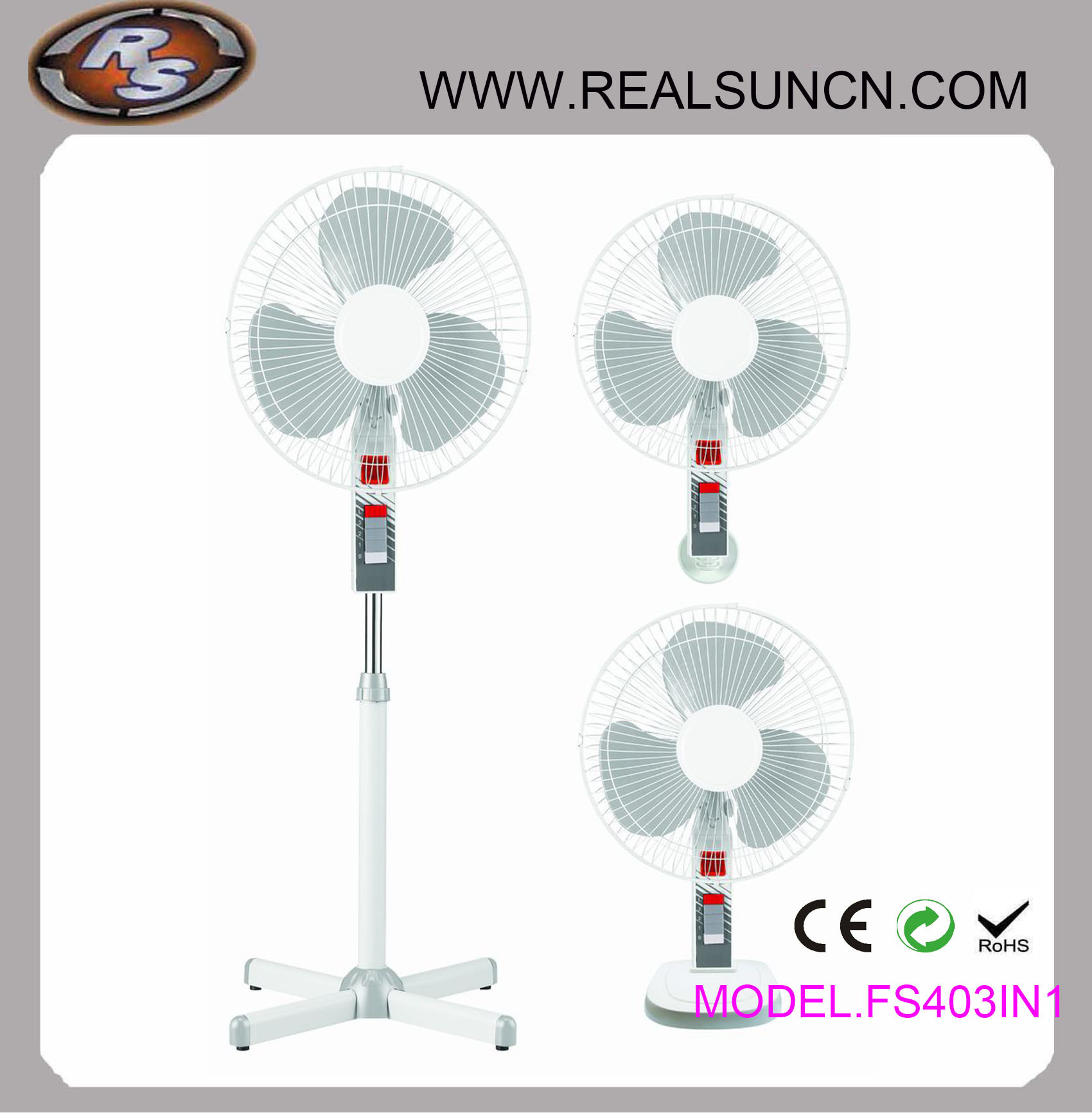 Electric 3 in 1 Fan-Stand, Table, Wall Fan 3 in 1