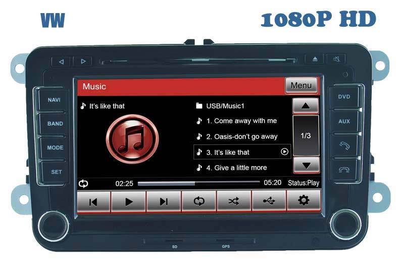 Car DVD for Volkswagen Golf/Jetta/Passat/Cc GPS Player Video (HL-8785GB)