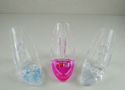 Acrylic Liquid High-Heel Shoe Shape Mobile Phone Holder (L10)