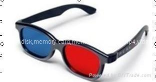 Plastic Red Cyan 3D Glasses