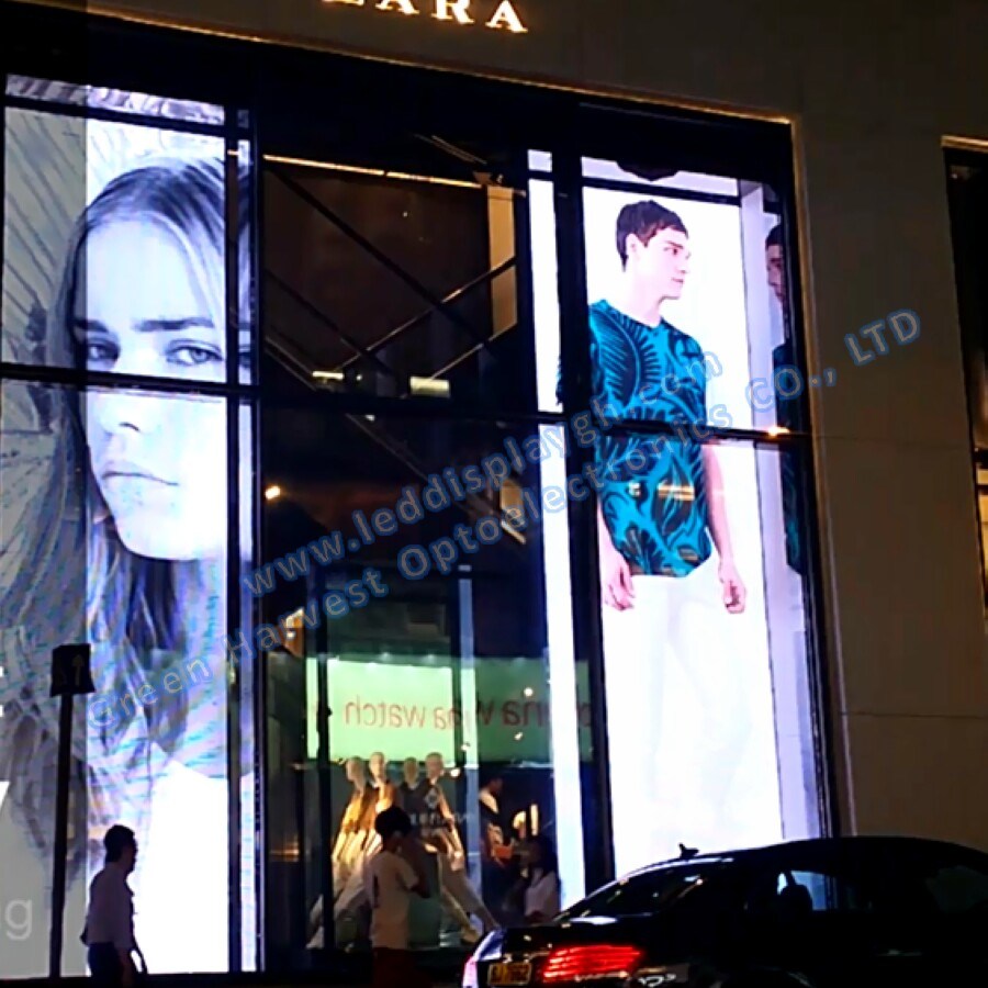 P10 High Brightness Outdoor Glass Transparent LED Display