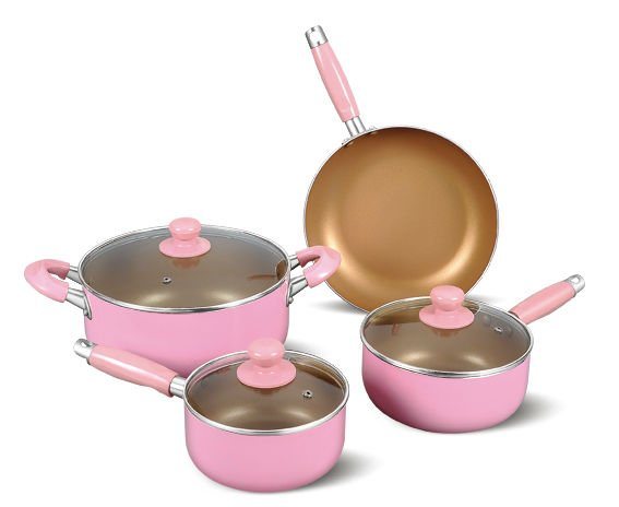 Aluminium Colorful Non-Stick Super Cookware Set