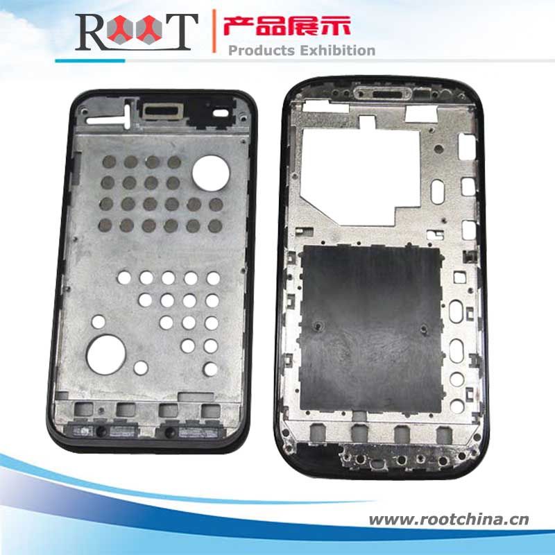 Cell Phone Plastic Cover with Zinc Alloy Insert