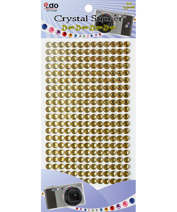 Golden Gemstones Self Adhesive Strip Car Sticker for Decoration (GSS13B-17)
