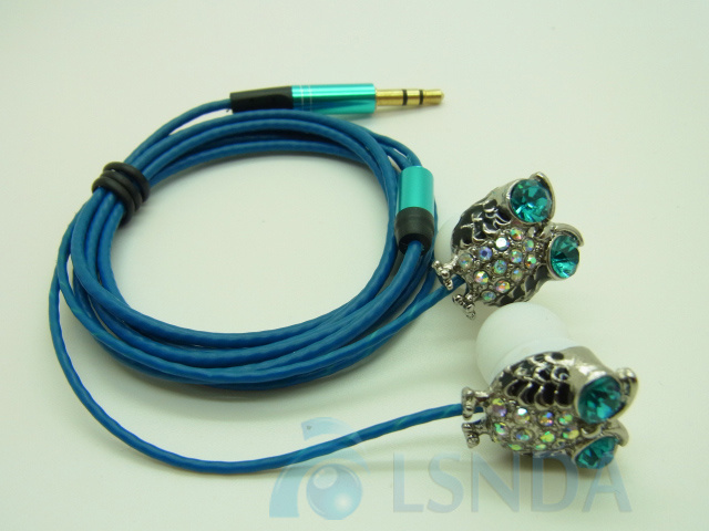 Parrot Designed Animal Crystal Earphone (LS-D20)