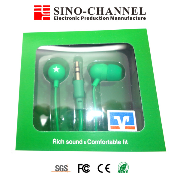 High End Fashionable Green Earphone