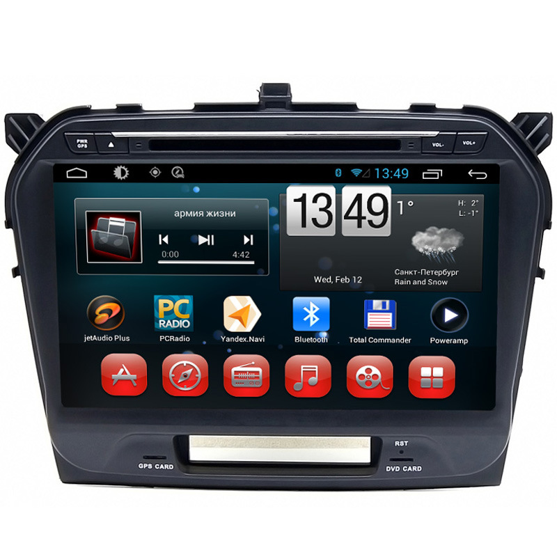 10 Inch Car GPS Multimedia Player Suzuki Grand Vitara 2015