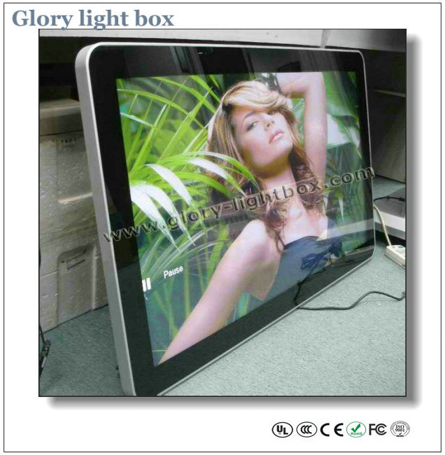 Ultra-Wide LCD Display with LED Running Message at Two Sides