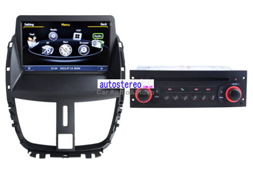 Car Stereo GPS Navigation Multimedia DVD for Peugeot 207