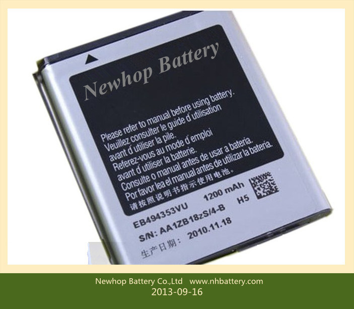Replacement Battery for Samsung 5570 ,Battery for Samsung S5570, Cell Phone Battery 3.7V 1200mAh Battery
