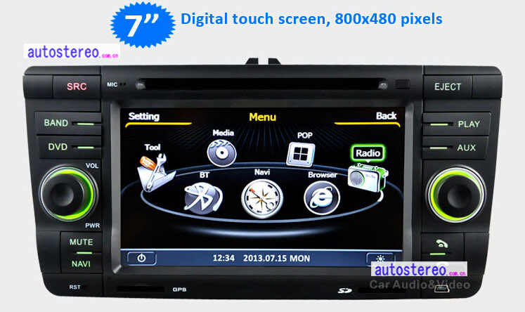 Car CD Player for Skoda Octavia Laura Fabia Yeti GPS Satnav Headunit Autoradio