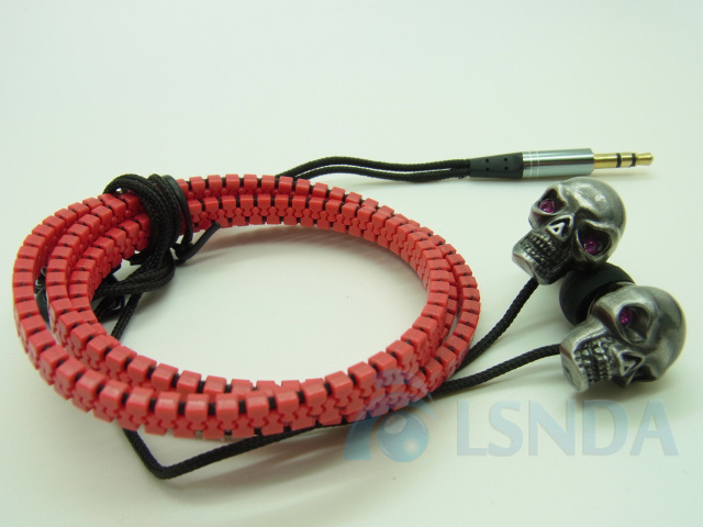 Heavy Bass MP3 MP4 Skull Punk Earphones