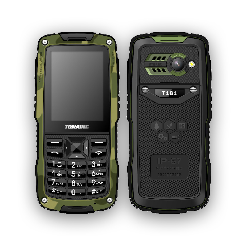 Rugged Dustproof Shockproof Waterproof Feature Mobile Phone