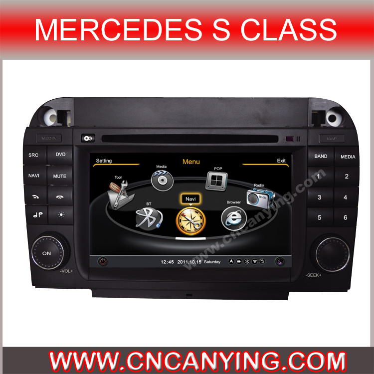 Special Car DVD Player for Mercedes S Class with GPS, Bluetooth. with A8 Chipset Dual Core 1080P V-20 Disc WiFi 3G Internet (CY-C220)