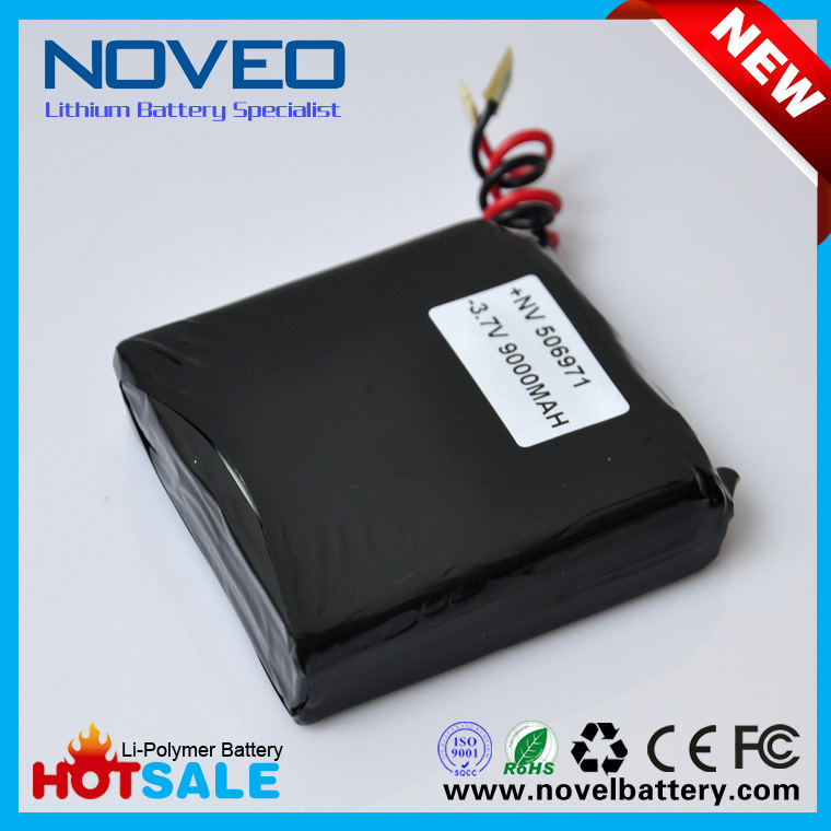 Chinese Manufacturer High Capacity 3.7V 9000mAh Li Polymer Battery