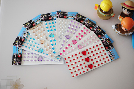 High Quality Custom 3D Crystal Sticker, DIY Rhinestone Sticker